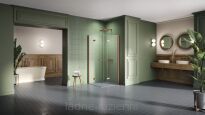Miedziana kabina prysznicowa 70x100 składana NEW SOLEO COPPER BRUSHED K-2078 - 7