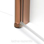 Miedziana kabina prysznicowa 120x70 NEW SOLEO COPPER BRUSHED New Trendy K-2001 - 5