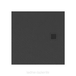 NEW TRENDY Brodzik konglomeratowy MORI 90x90x3 szary B-0395