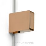 Miedziane błyszczące drzwi prysznicowe EVENTA COPPER SHINE 120 lewe szkło 8mm (120-121) EXK-6360 - 12