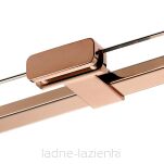 Miedziane błyszczące drzwi prysznicowe EVENTA COPPER SHINE 120 lewe szkło 8mm (120-121) EXK-6360 - 11