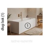 Panel akrylowy Smooth White do wanny 170x55 5P.PW-170 Schedline - 6