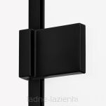 Kabina Walk in AVEXA BLACK 120 czarna ścianka wolnostojąca NEW TRENDY EXK-2043 - 4