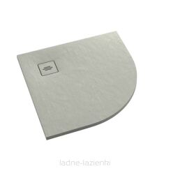 Brodzik półokrągły PROTOS CEMENT STONE 90x90 cementowy Schedpol Schedline 3SP.P1O-9090/CT/ST-M1/CT/ST