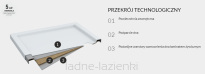 Schedpol brodzik SHARPER BLACK STONE 80x100 h4,5 Schedline 3S.S1P-80100/C/ST - 2