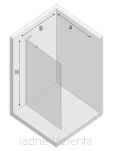 Kabina Walk In chrom 120 Nesta szkło 8mm NEW TRENDY K-1719-WL - 4