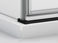 Kabina prysznicowa 120x120 Cadura BLACK  PRAWA CA13+CAT1 czarna SANSWISS CA13D1200607+CAT11200607 - 9
