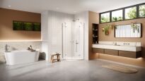 Kabina prysznicowa NESTA CHROME 90x90 półokrągłą  K-3682 NEW TRENDY - 2