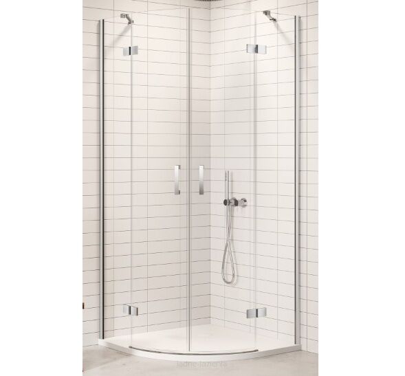 Kabina prysznicowa NESTA CHROME 90x90 półokrągłą  K-3682 NEW TRENDY