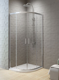 NEW TRENDY Kabina półokrągła uniwersalna NEW VARIA 80X80 h190 K-0495 ( sprawdź nową K-5466)