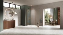 Miedziana kabina prysznicowa NESTA COPPER BRUSHED 110x80 lewa K-4609 NEW TRENDY - 2