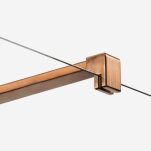 Miedziana kabina prysznicowa NESTA COPPER BRUSHED 110x80 lewa K-4609 NEW TRENDY - 9
