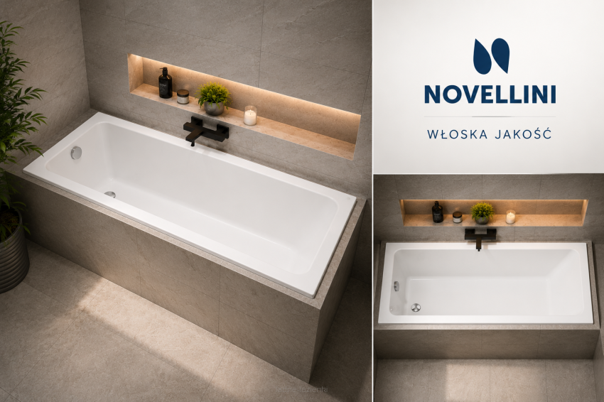 Novellini wanna CALOS 160x70 + nogi CA1116070A