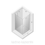 Miedziana kabina prysznicowa 90x100 NEW SOLEO COPPER BRUSHED prawa New Trendy K-2066 - 10