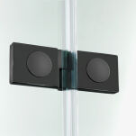 NEW TRENDY kabina prysznicowa NEW SOLEO BLACK 90x90 czarna składana/łamana D-0235A/D-0239A - 8