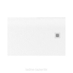 NEW TRENDY Brodzik konglomeratowy MORI 100x80 3 biały B-0432