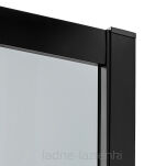 Kabina asymetryczna półokrągła 80x90 czarna NEW VARIA Black K-5464 New Trendy - 9