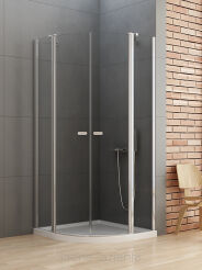NEW TRENDY kabina prysznicowa półokrągła NEW SOLEO 80x80 K-0418