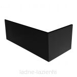 Panel boczny do wanny 75 Black Mat czarny Schedline 5P.PW-75/C/MG - 5