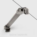 Parawan nawannowy NESTA GUNMETAL BRUSHED 120x150 prawy 6mm New Trendy P-0262 - 3