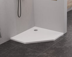 New Trendy Brodzik Konglomeratowy  NEX Pięciokątny 90x90 B-0452