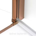 Miedziana kabina prysznicowa 100x90 składana NEW SOLEO COPPER BRUSHED K-2089 - 10