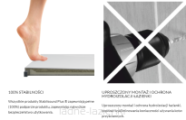 Brodzik PROTOS GREY STONE 80x180 szary 180x80 Schedpol Schedline 3SP.P1P-80180/S/ST-M1/S/ST - 12