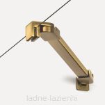 Złota szczotkowana kabina prysznicowa 80x100 NEW SOLEO GOLD BRUSHED New Trendy K-4179 - 11