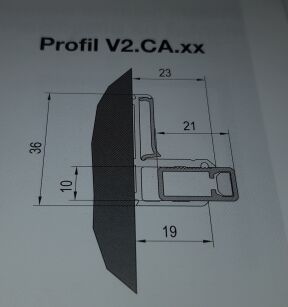Sanswiss zestaw montażowy do wnęki  CADURA srebrna  V2.CA.50