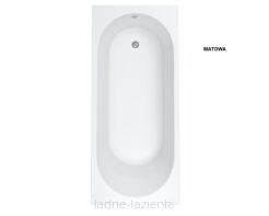 Biała matowa wanna 170x70  SOLIA WHITE MAT na stelażu Schedline 3WST.S1P-17070/B/MG