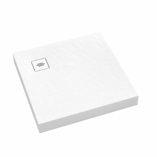 Brodzik NonLimits WHITE STONE 90x90 biały Schedline 3ST.N1K-9090/B/ST-M1/B/ST