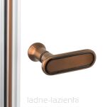 Miedziana kabina prysznicowa 100x100 L NEW SOLEO COPPER BRUSHED New Trendy K-2048 - 2