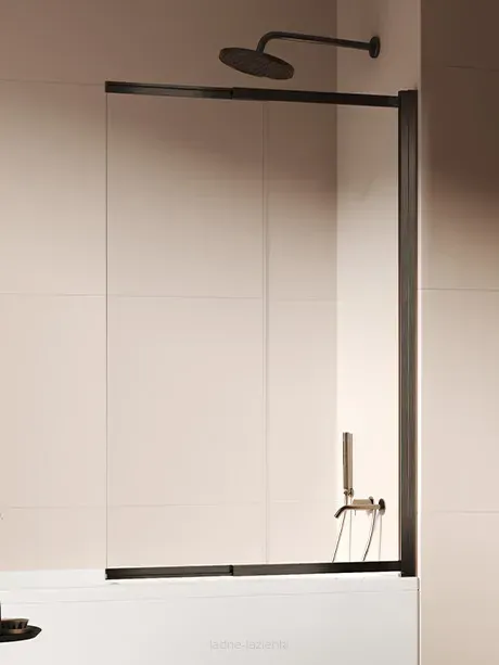 Parawan rozsuwany nawannowy SENSI 100x150 Gunmetal Brushed NEW TRENDY P-0265