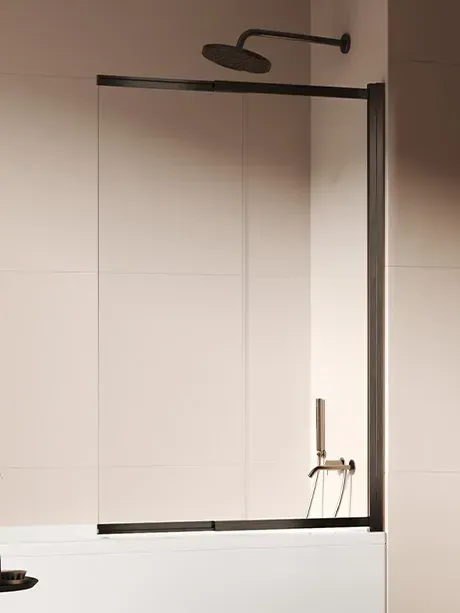 Parawan rozsuwany nawannowy SENSI 100x150 Gunmetal Brushed NEW TRENDY P-0265
