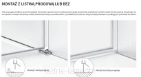 Czarna kabina prysznicowa NESTA BLACK 120x80 prawa K-3751 NEW TRENDY - 5