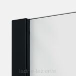 Czarna kabina prysznicowa NESTA BLACK 120x80 prawa K-3751 NEW TRENDY - 3
