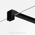 Czarna kabina prysznicowa NESTA BLACK 120x80 prawa K-3751 NEW TRENDY - 2