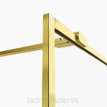Kabina Walk In AVEXA GOLD SHINE 140 złota błyszcząca z ramką NEW TRENDY EXK-4320 - 3