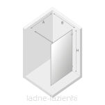 Kabina Walk In AVEXA GOLD BRUSHED 140 złota szczotkowana z ramką NEW TRENDY EXK-3139 - 9