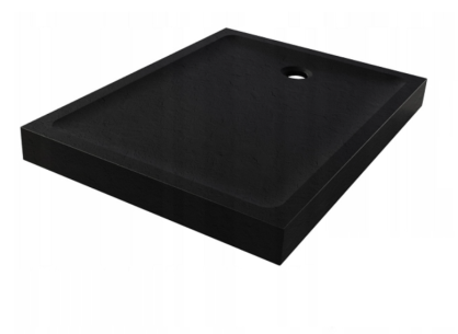Brodzik MILD STONE czarny 70x100 h11,5 B-0566 New Trendy