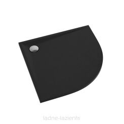 Brodzik półokrągły LIBRA BLACK STONE 90x90x3 Schedpol Schedline 3SP.L1O-9090/C/ST