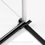 NEW TRENDY Drzwi prysznicowe REFLEXA BLACK 140 prawe czarne (138-141) EXK-4911 (EXK-1333) - 6