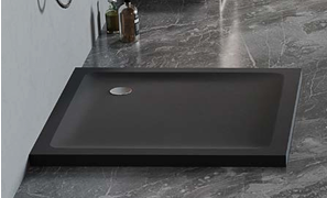 Brodzik MILD SATIN czarny matowy kwadratowy 80x80 H 4,5 NEW TRENDY B-0667
