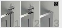Kabina prysznicowa przesuwna 90x90 chrom Novellini Click AH Easy Clean CLICKAH88L1B - 3