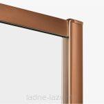 Miedziana szczotkowana Kabina prysznicowa 100x70 P rozsuwana PRIME COPPER BRUSHED New Trendy D-0813A/D-0340B - 4
