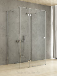 NEW TRENDY Kabina REFLEXA trójścienna przyścienna 80x90x200 Lewa EXK-5191 (EXK-1247)