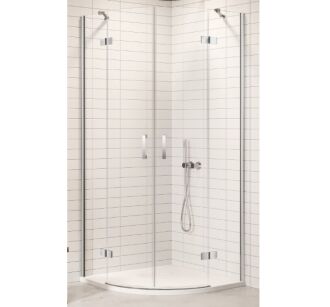 Kabina prysznicowa NESTA CHROME 80x80 półokrągłą  K-3681 NEW TRENDY