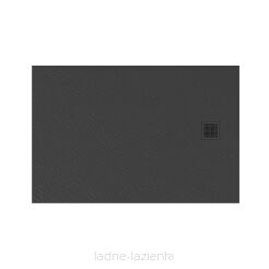 NEW TRENDY Brodzik konglomeratowy MORI 100x80x3 szary B-0396