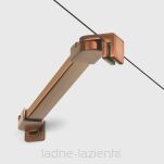 Miedź szczotkowana kabina prysznicowa NESTA COPPER BRUSHED 80x110 K-4653 NEW TRENDY - 6