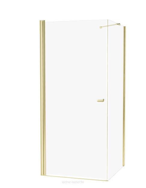 Złota szczotkowana kabina prysznicowa 70x90 NEW SOLEO LIGHT GOLD New Trendy K-1829